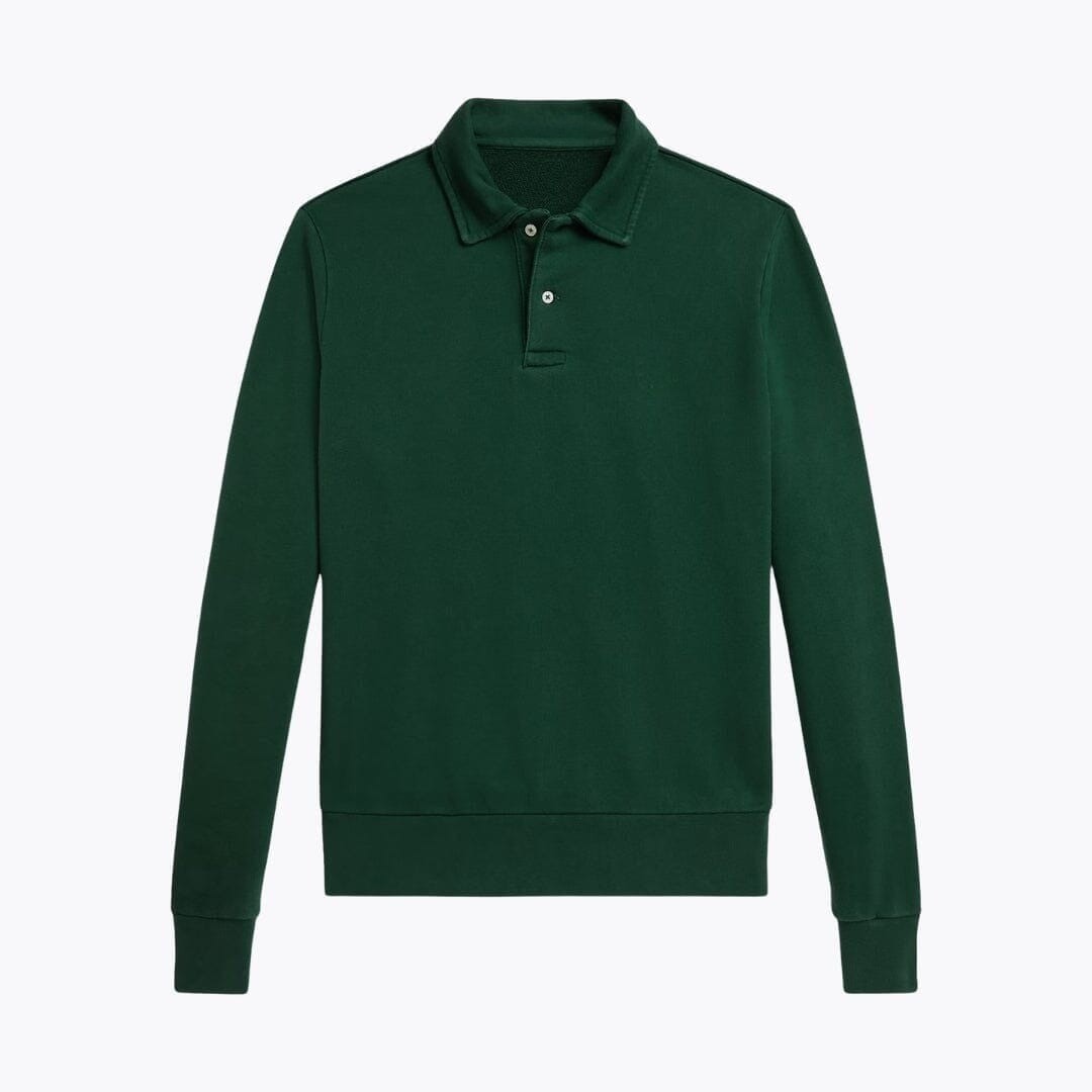 Loopback Fleece Collared Sweatshirt RF3OC3XL6DG