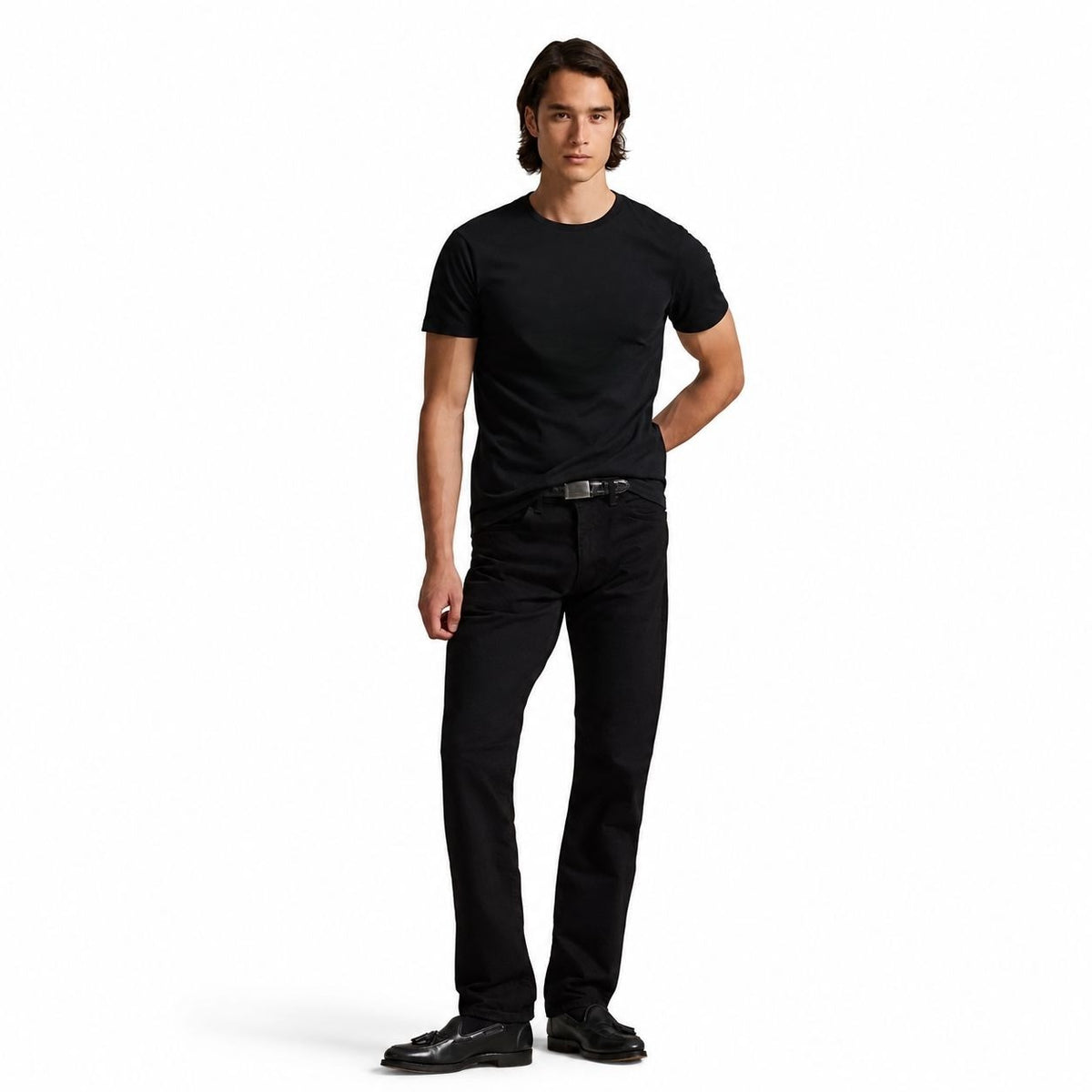 Cotton T-Shirt - Slim Fit Crew Neck RF3OC3Y216S