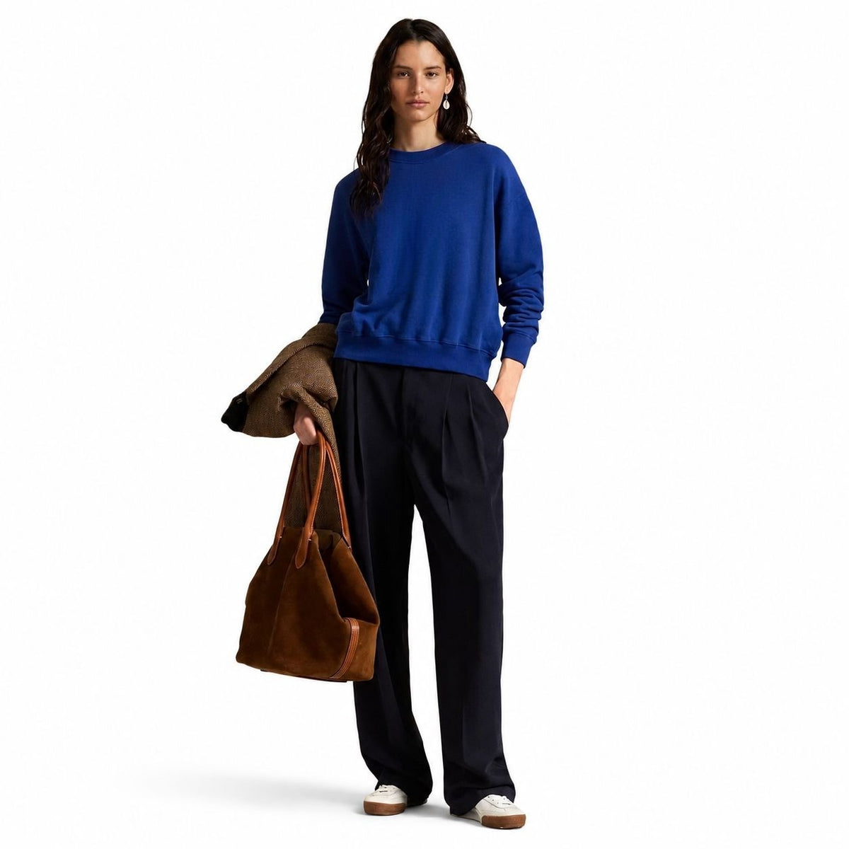 Lightweight Fleece Crewneck Sweatshirt RF3OC3ZDSHW