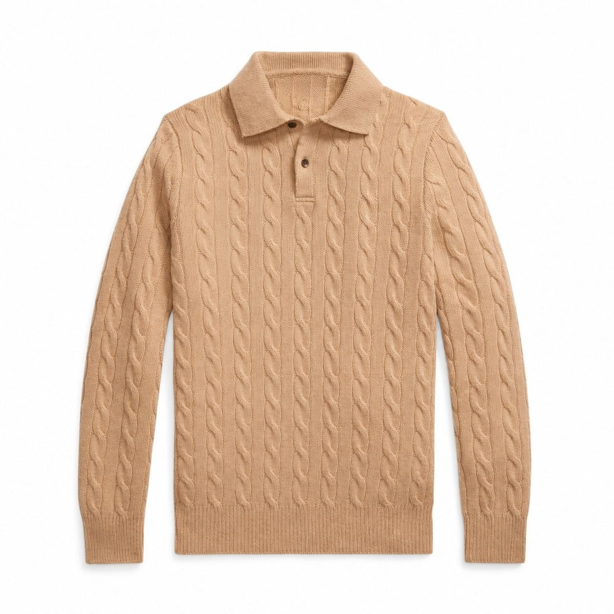 Wool-Cashmere Cable-Knit Sweater RF3OC42KZ2C