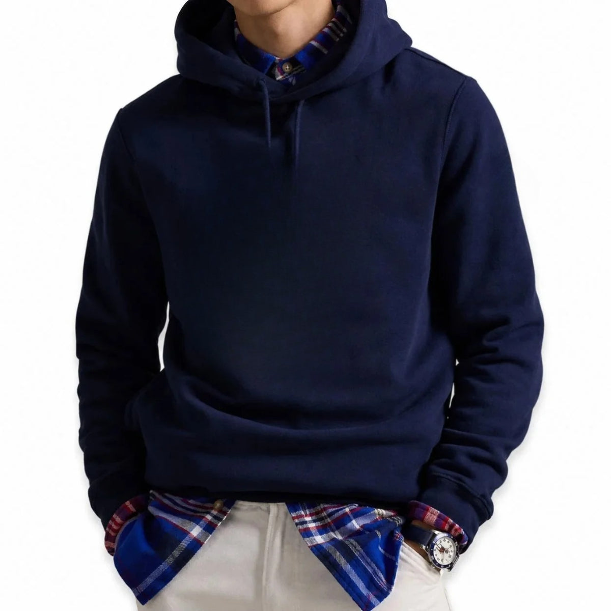 Fleece Hoodie with Ribbed Cuffs RF3OC41EU10