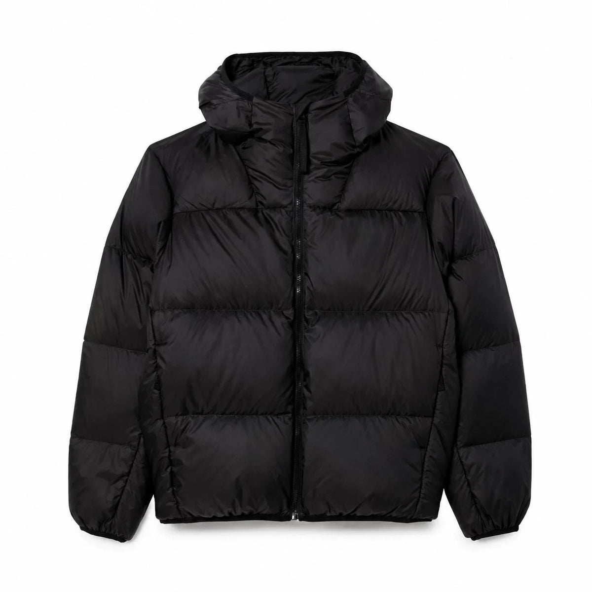 Short Water-Repellent Hooded Down Jacket RF3OC3D0X38