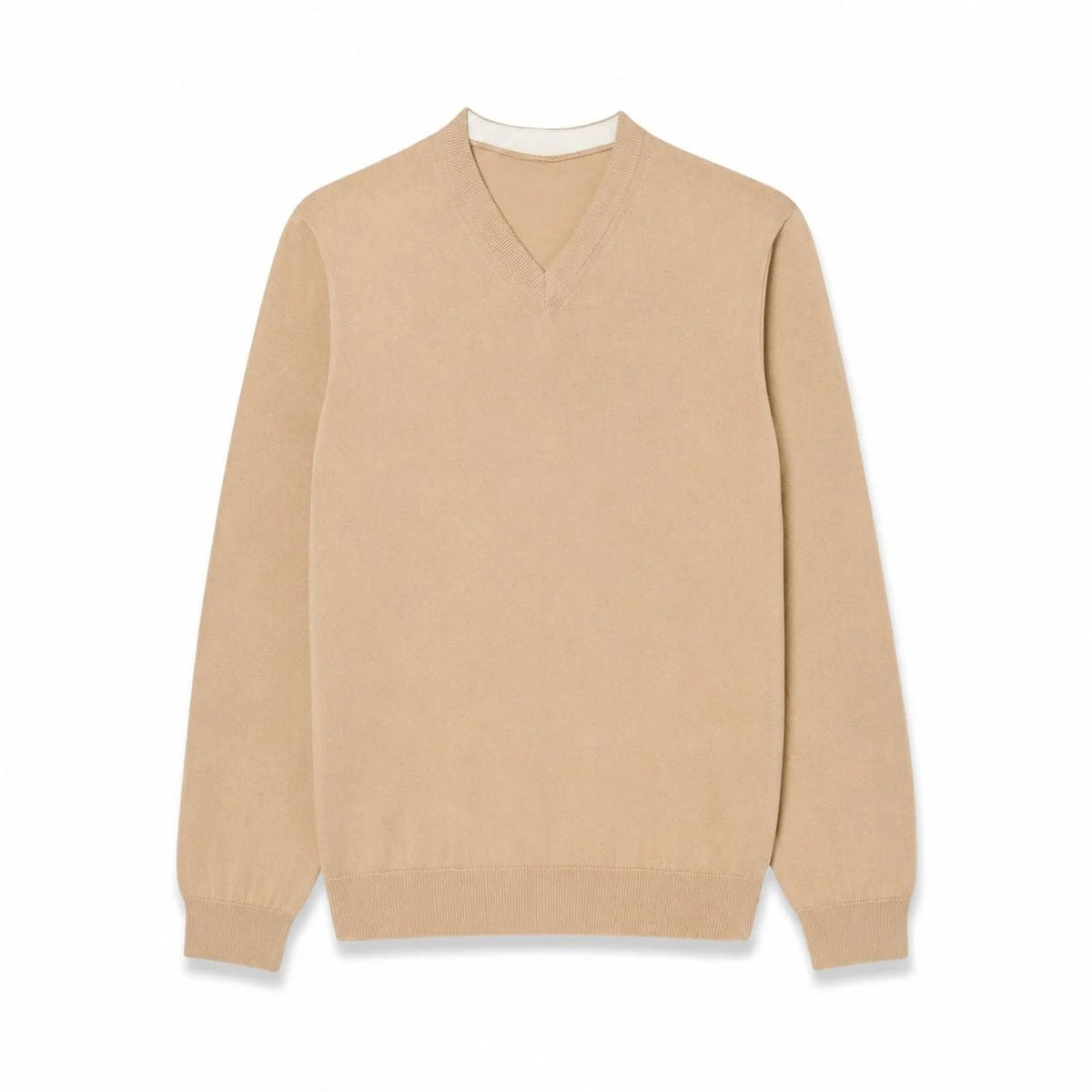 Monochrome Cotton V-Neck Sweater RF3OC3DDK78