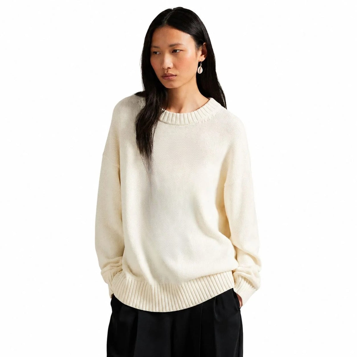 Cotton Crewneck Sweater RF3OC3Y0MMC