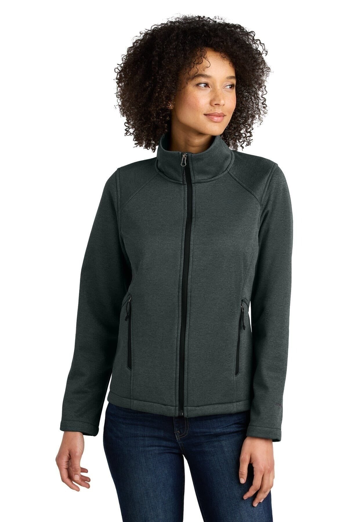Women's Softshell Jacket With Chest Logo RF3OC47ZIPW