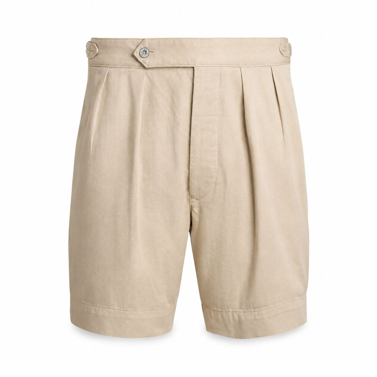 Relaxed Fit Pleated Twill Shorts RF3OC40SCXW