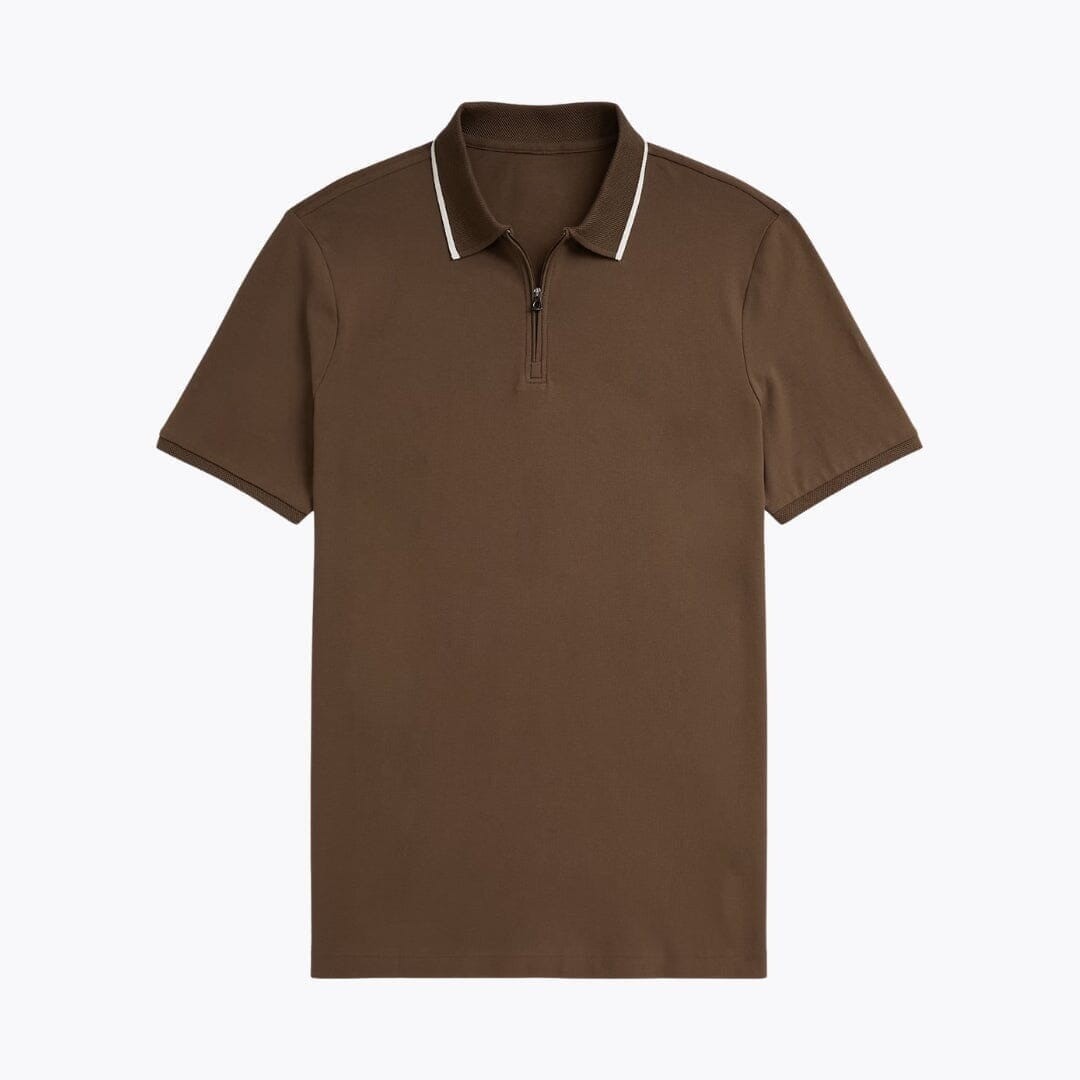 Classic Fit Stretch Mesh Polo Shirt RF3OC3UOJ2C