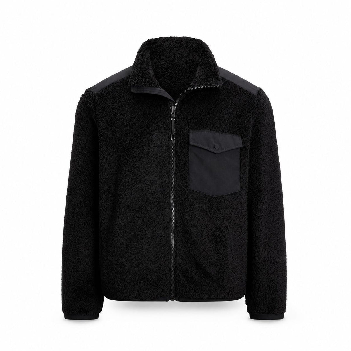 Curly Pile Fleece Jacket RF3OC3UXNR8