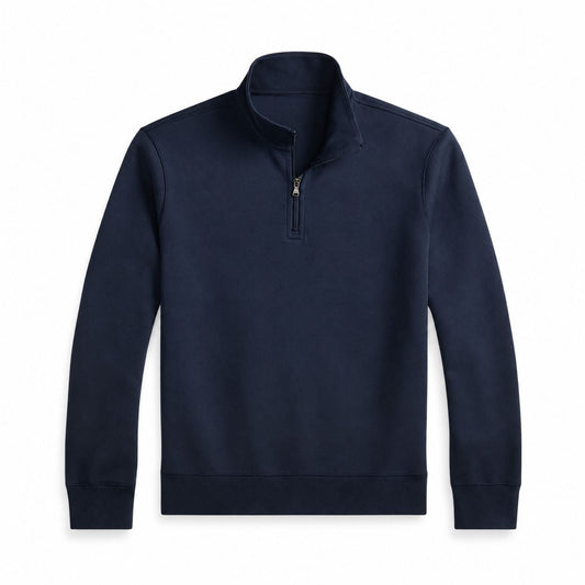 Double-Knit Mock Neck Quarter-Zip Pullover RF3OC3V5DVO