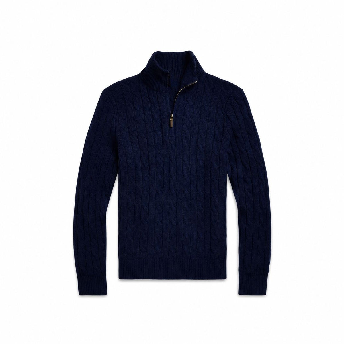 Cable-Knit Cashmere Quarter-Zip Sweater RF3OC3WLCW4