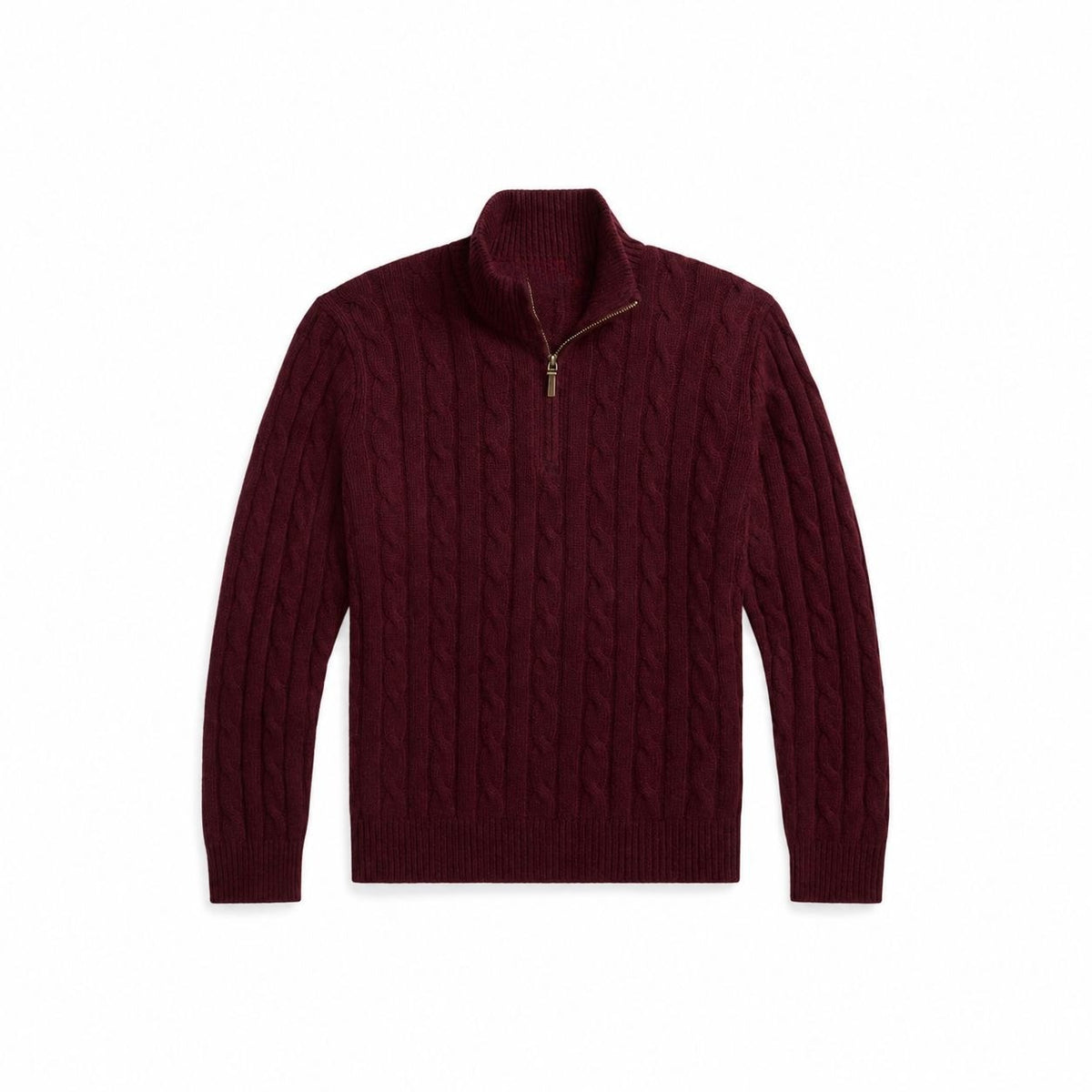 Cable-Knit Cashmere Quarter-Zip Sweater RF3OC3WLCW4