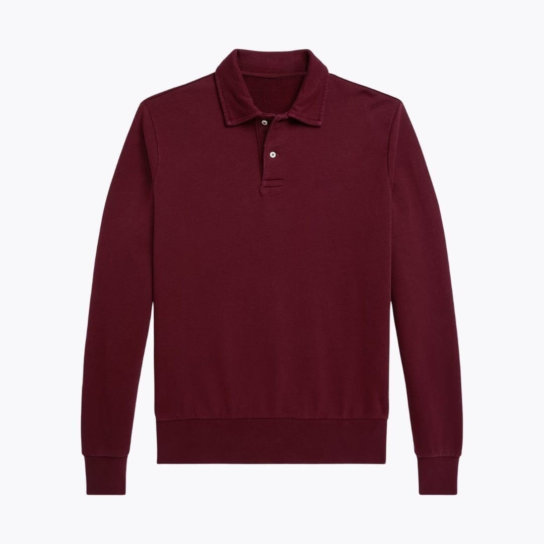 Loopback Fleece Collared Sweatshirt RF3OC3XL6DG
