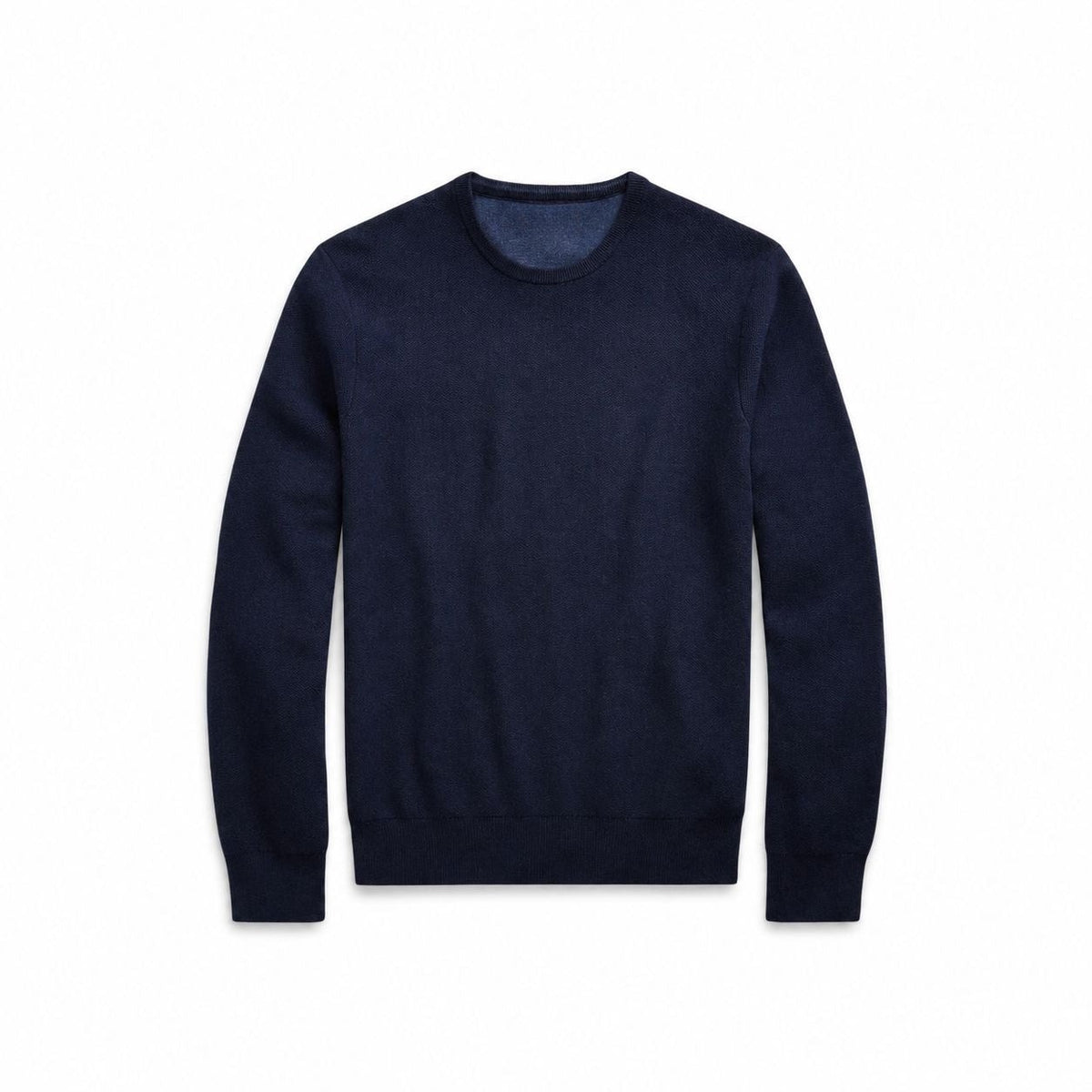 Mesh-Knit Cotton Crewneck Sweater RF3OC3XQSN8