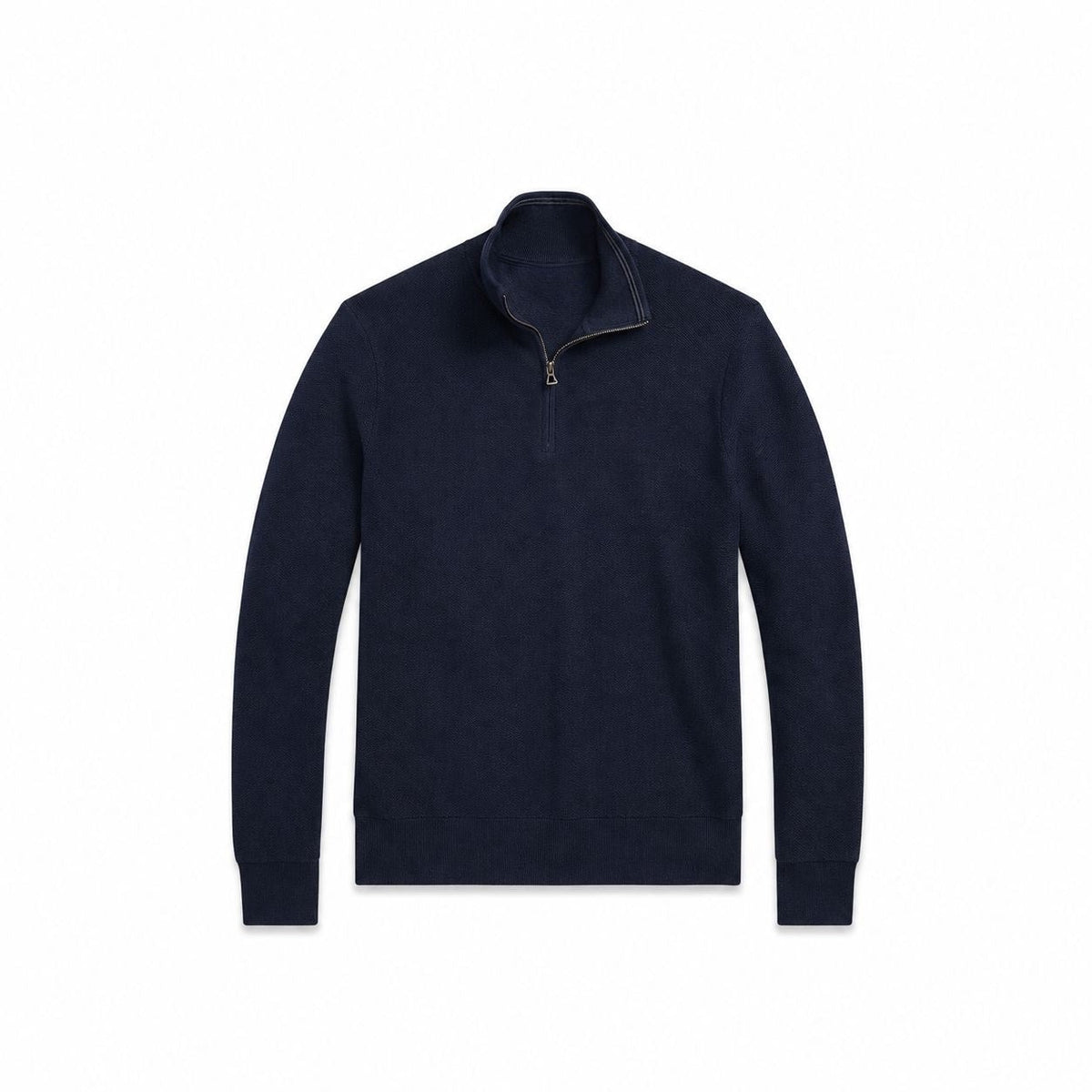 Mesh-Knit Cotton Quarter-Zip Sweater RF3OC3XRHXG