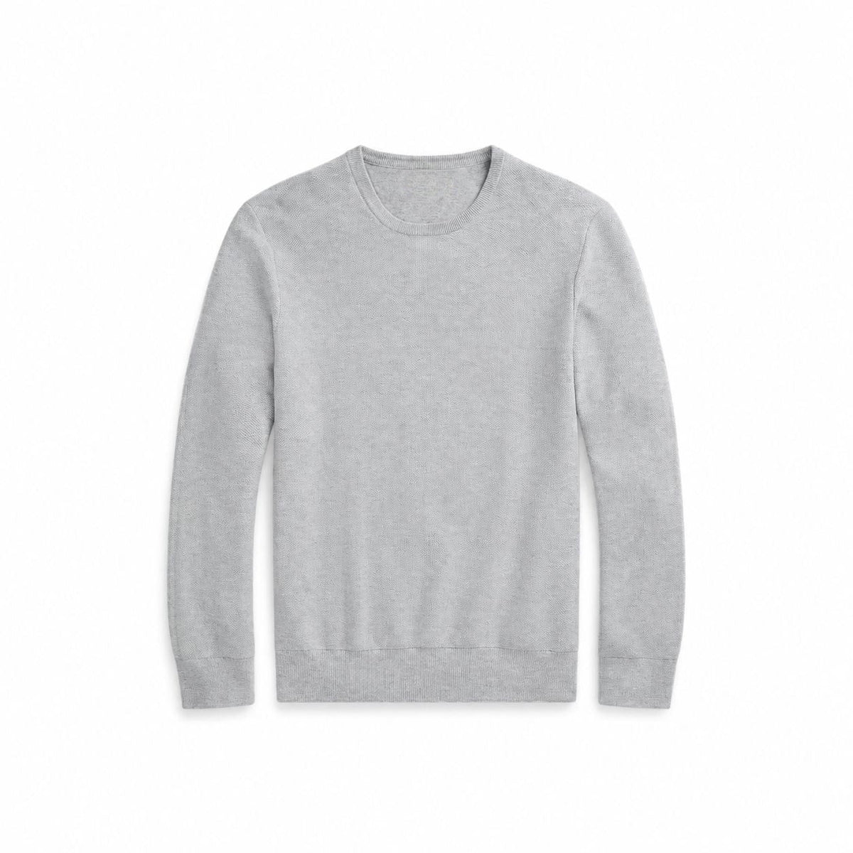 Mesh-Knit Cotton Crewneck Sweater RF3OC3XQSN8