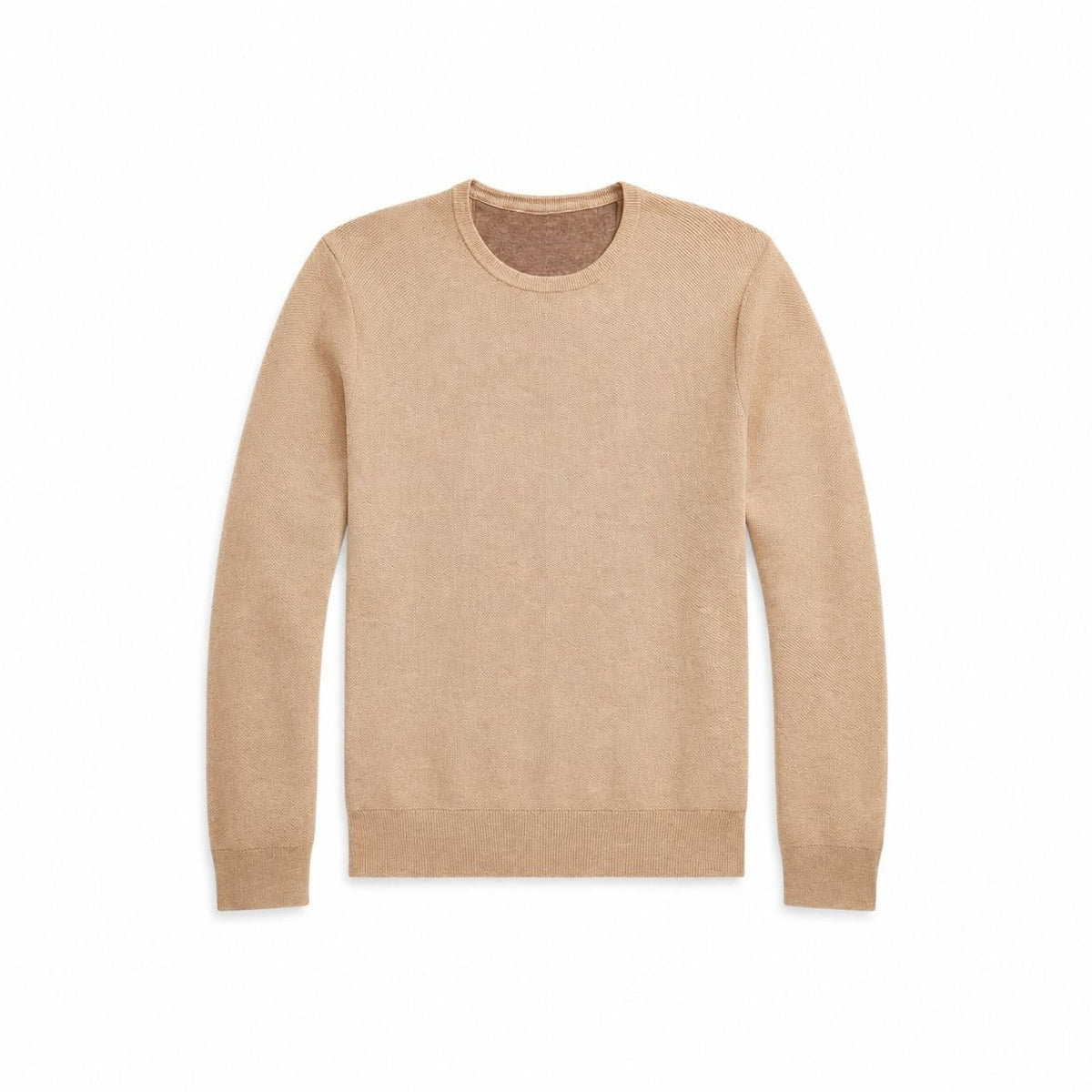 Mesh-Knit Cotton Crewneck Sweater RF3OC3XQSN8