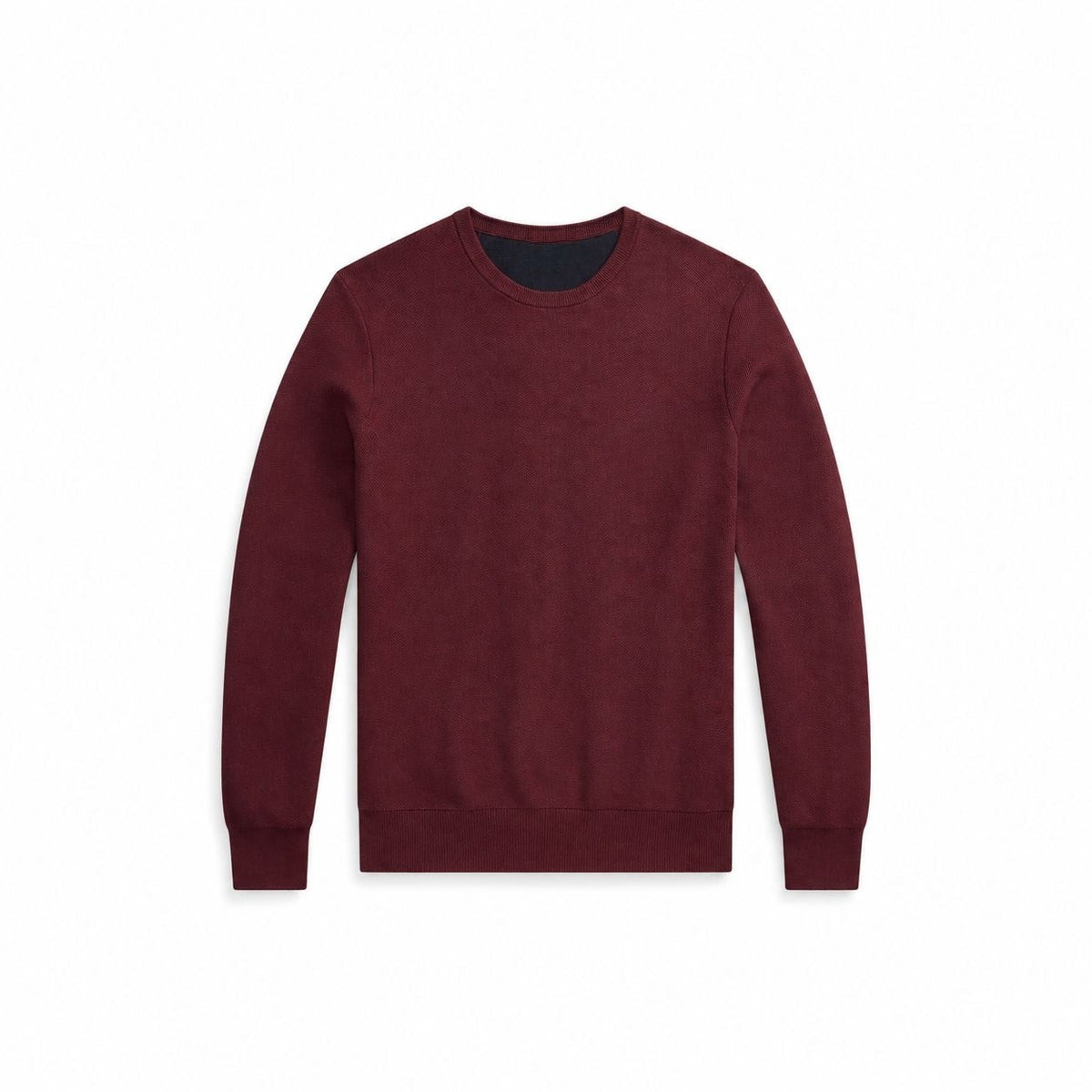 Mesh-Knit Cotton Crewneck Sweater RF3OC3XQSN8