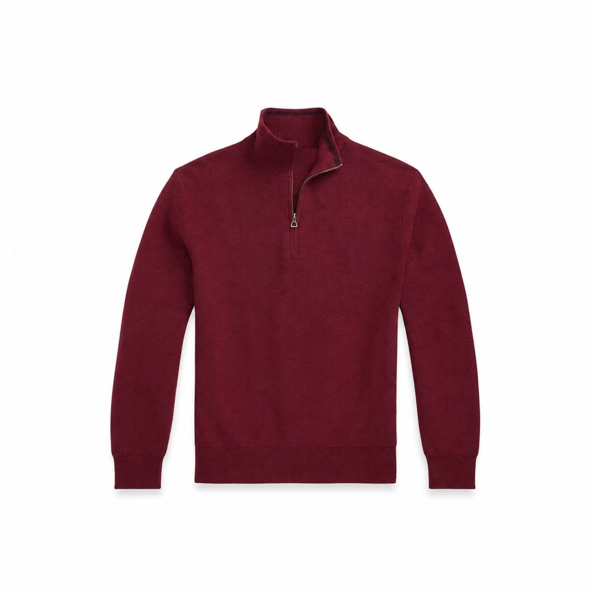 Mesh-Knit Cotton Quarter-Zip Sweater RF3OC3XRHXG