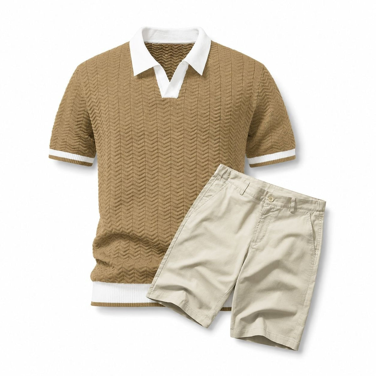 Old Money Polo Shirt + Shorts Set RF3OC3XV0CK