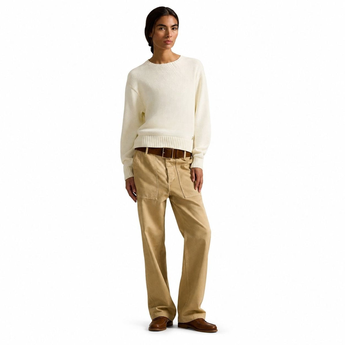 Cotton Crewneck Sweater RF3OC3XZXC4