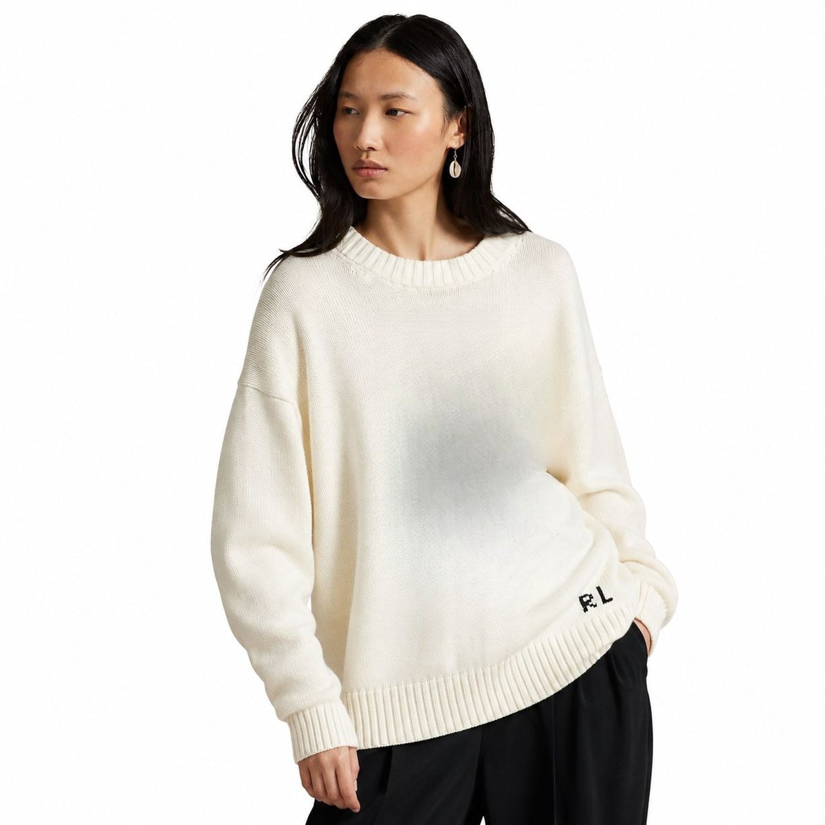 Cotton Crewneck Sweater RF3OC3Y0MMC