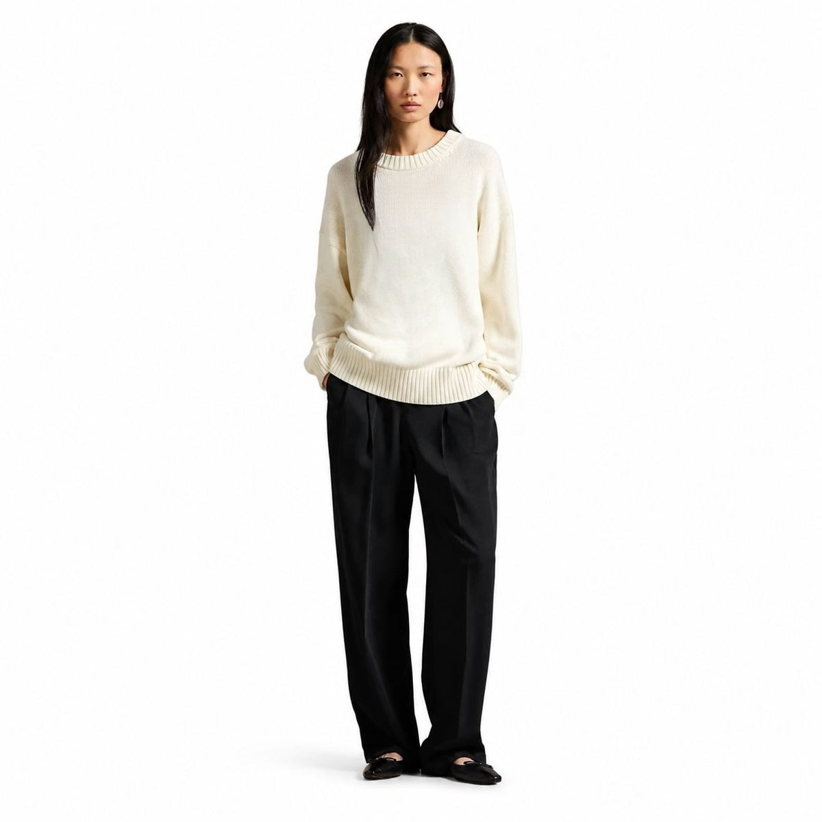 Cotton Crewneck Sweater RF3OC3Y0MMC