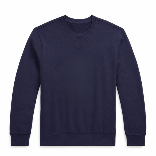 Fleece Sweatshirt - Cotton Blend, Ribbed Trim RF3OC3Z7GXW