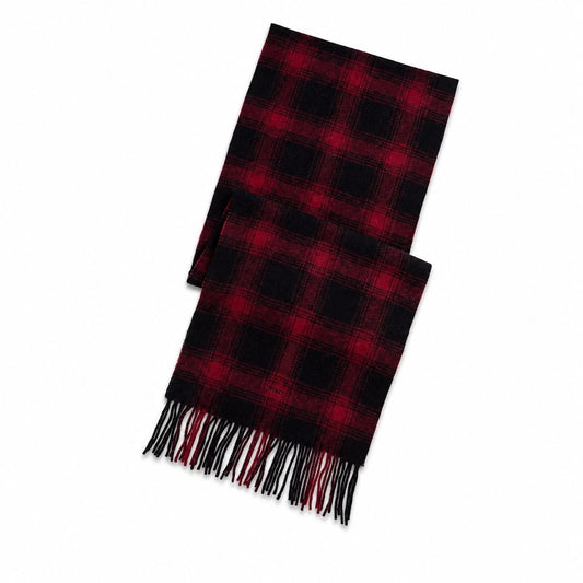 Wool Scarf With Plaid Pattern RF3OC3ZIPHG
