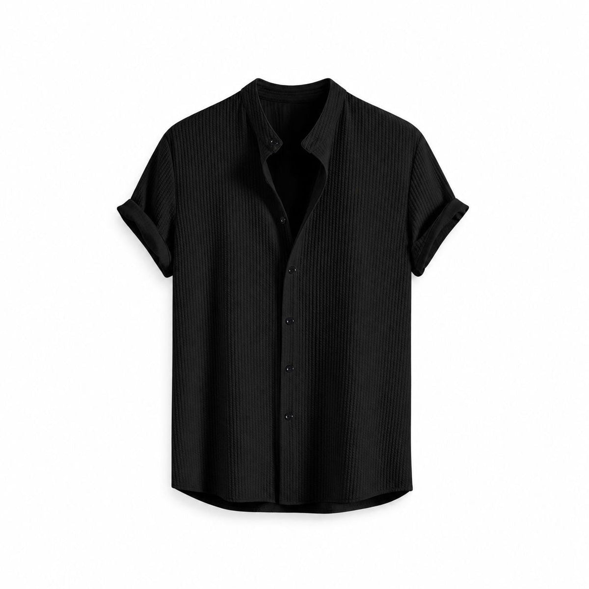 Ribbed Slim Fit Collar Shirt RF3OC40KMTG
