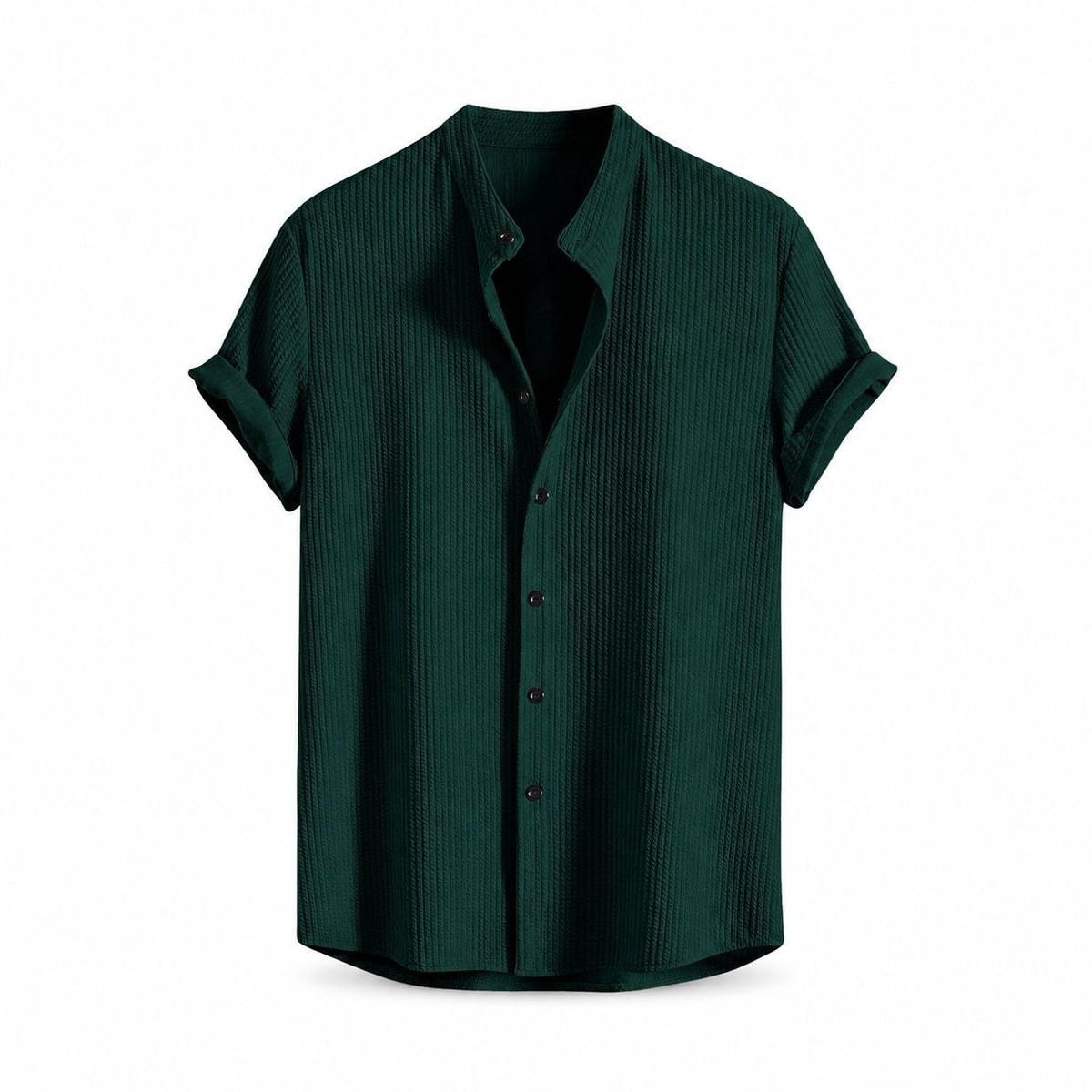 Ribbed Slim Fit Collar Shirt RF3OC40KMTG