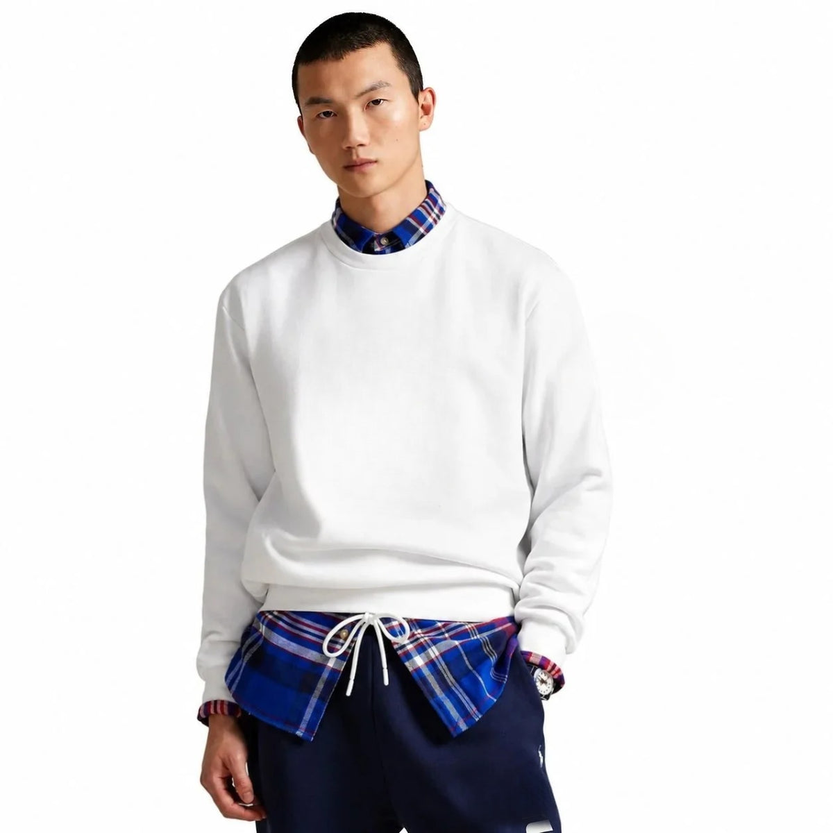 Fleece Crew Neck Sweatshirt RF3OC425ITG
