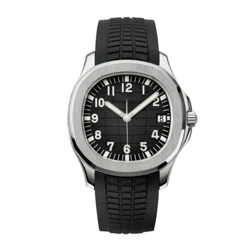 Dual Time Stainless Steel Watch 40.5mm Black Dial RF3OC3P52F8
