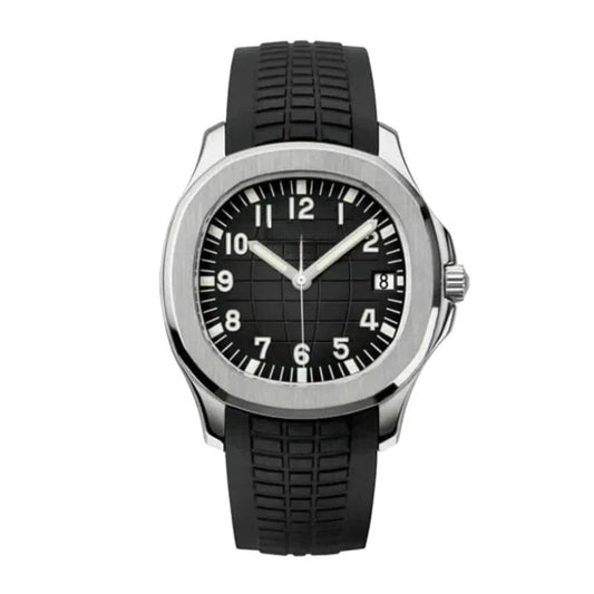 Dual Time Stainless Steel Watch 40.5mm Black Dial RF3OC3P52F8