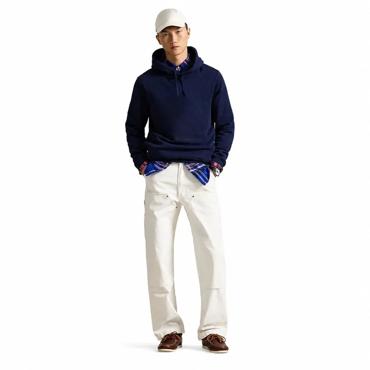 Fleece Hoodie with Ribbed Cuffs RF3OC41EU10