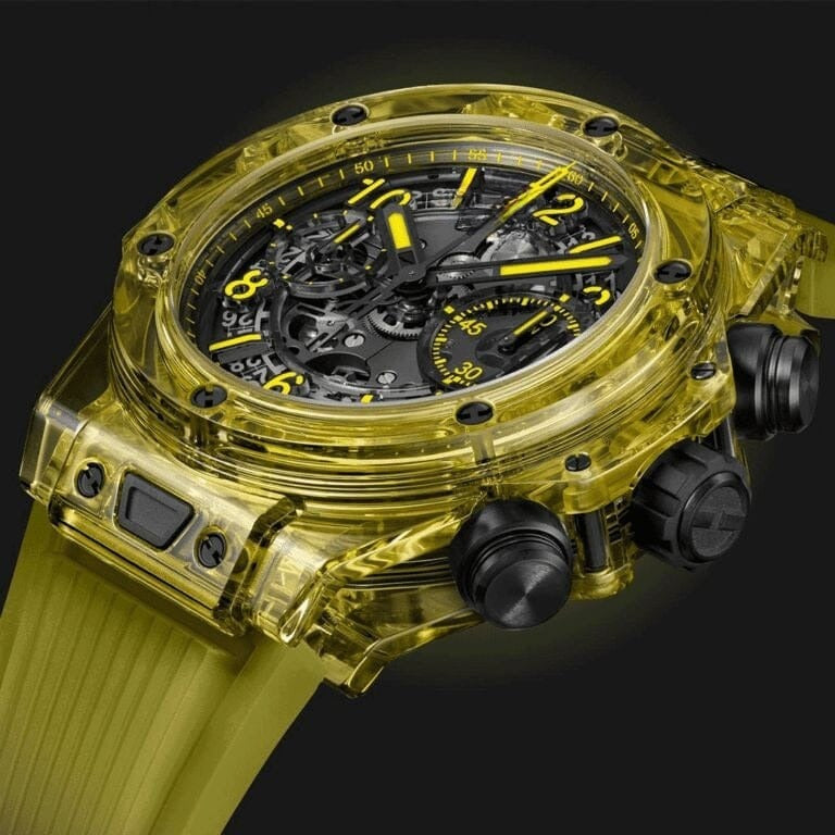 Black Yellow Sapphire 42mm Men's Chronograph RF3OC3A2V7O