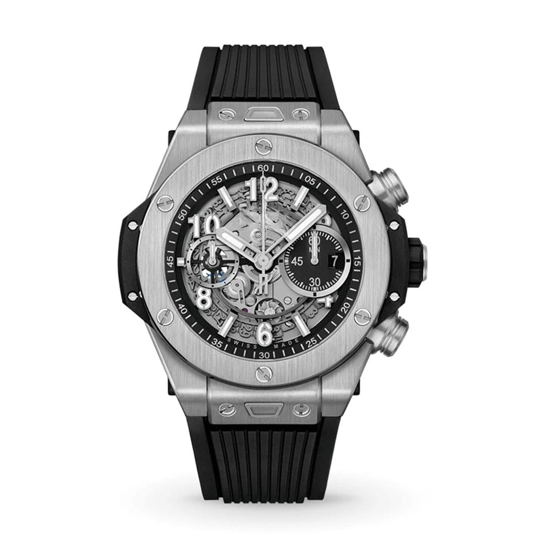 Silver Black 44mm Men's Chronograph RF3OC3A6DMS