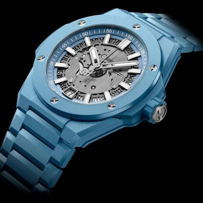 Integrated Time Only, Sky Blue Ceramic, Watch 42 mm RF3OC3A5OCK