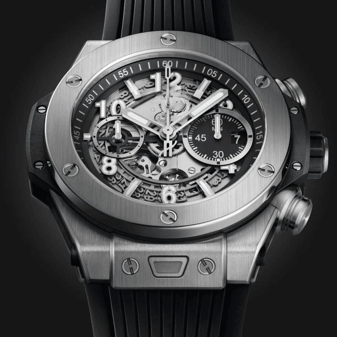 Silver Black 44mm Men's Chronograph RF3OC3A6DMS