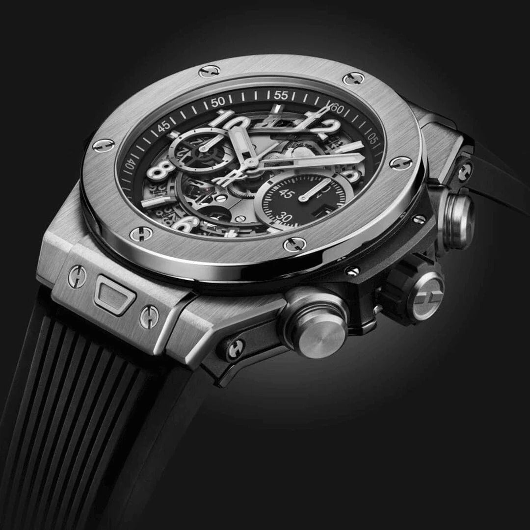 Silver Black 44mm Men's Chronograph RF3OC3A6DMS