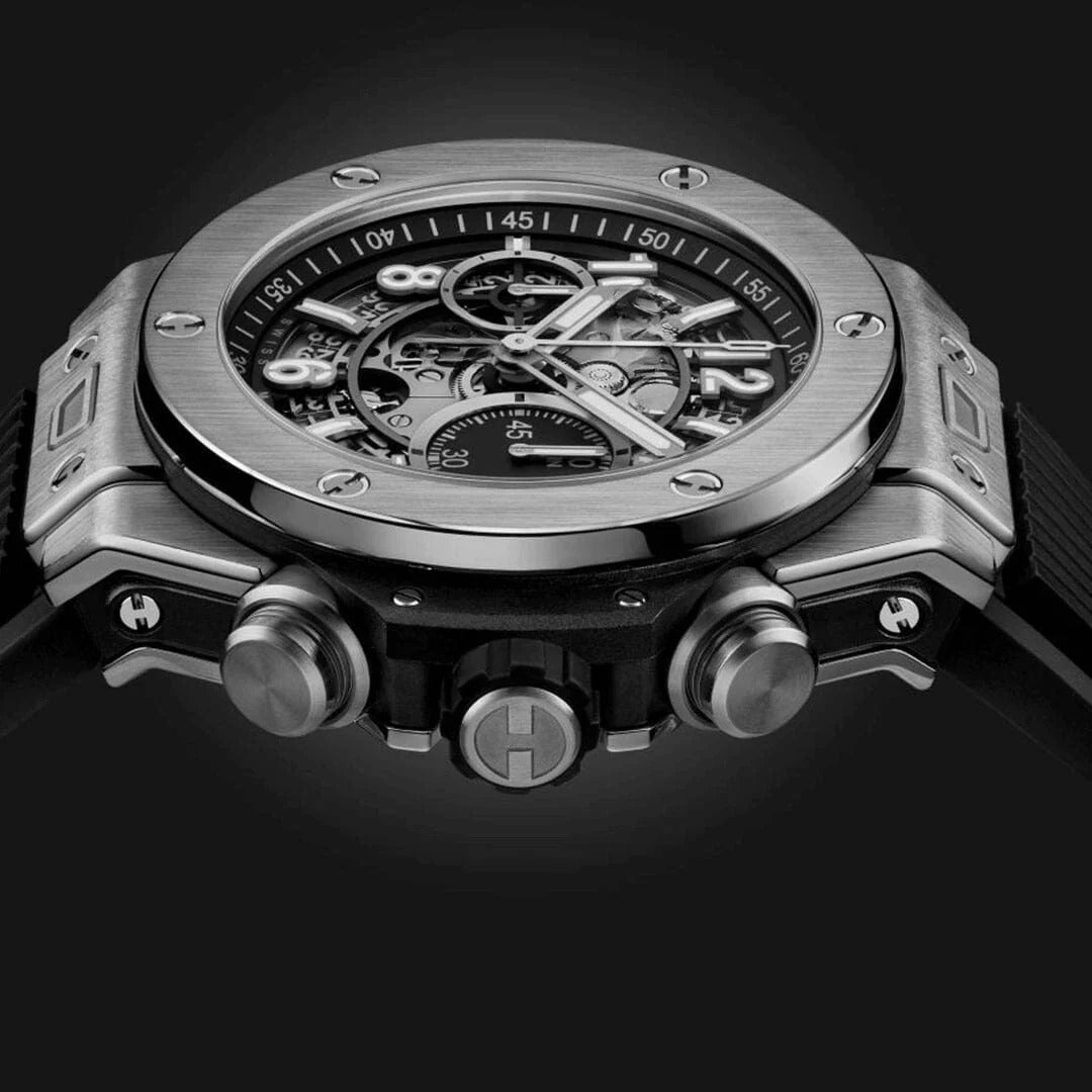 Silver Black 44mm Men's Chronograph RF3OC3A6DMS
