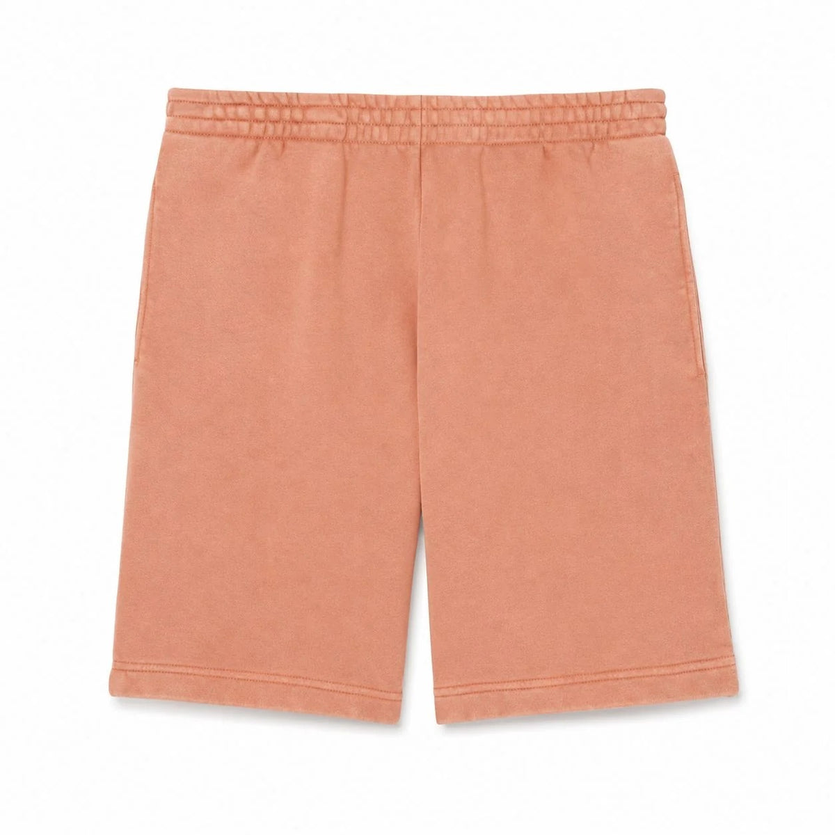 Cotton Fleece Shorts With Wash Effect RF3OC3AXRPG