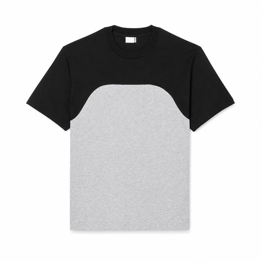 Cotton Jersey T-Shirt With Colour-Block Design RF3OC3BMCN8