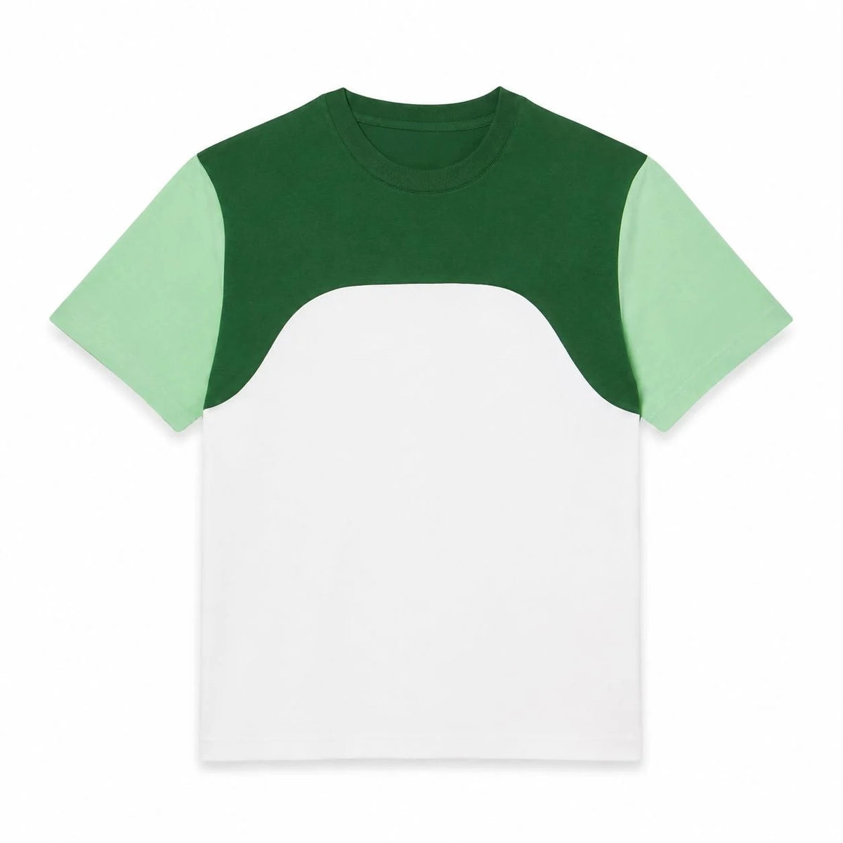 Cotton Jersey T-Shirt With Colour-Block Design RF3OC3BMCN8