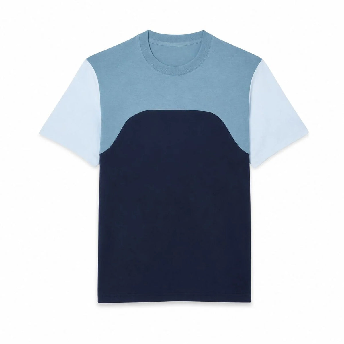 Cotton Jersey T-Shirt With Colour-Block Design RF3OC3BMCN8