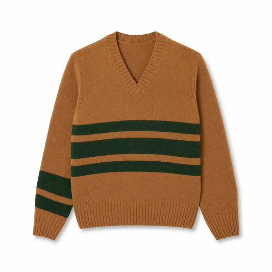 Striped Wool V-Neck Sweater RF3OC3BWVWK