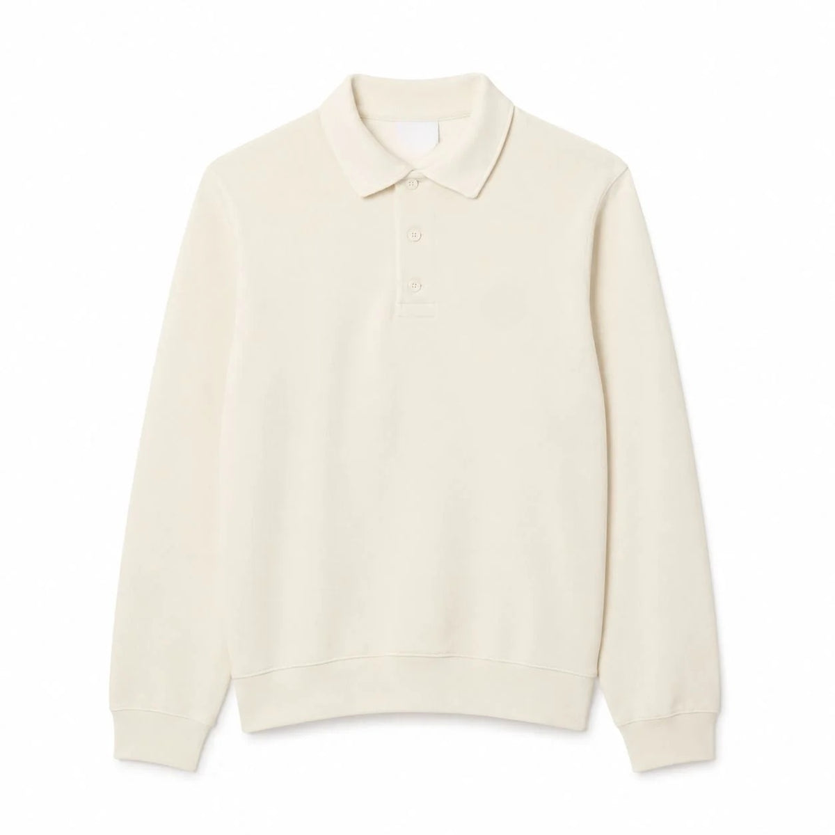 Ribbed Cotton Sweatshirt With Polo Collar RF3OC3BYAH0