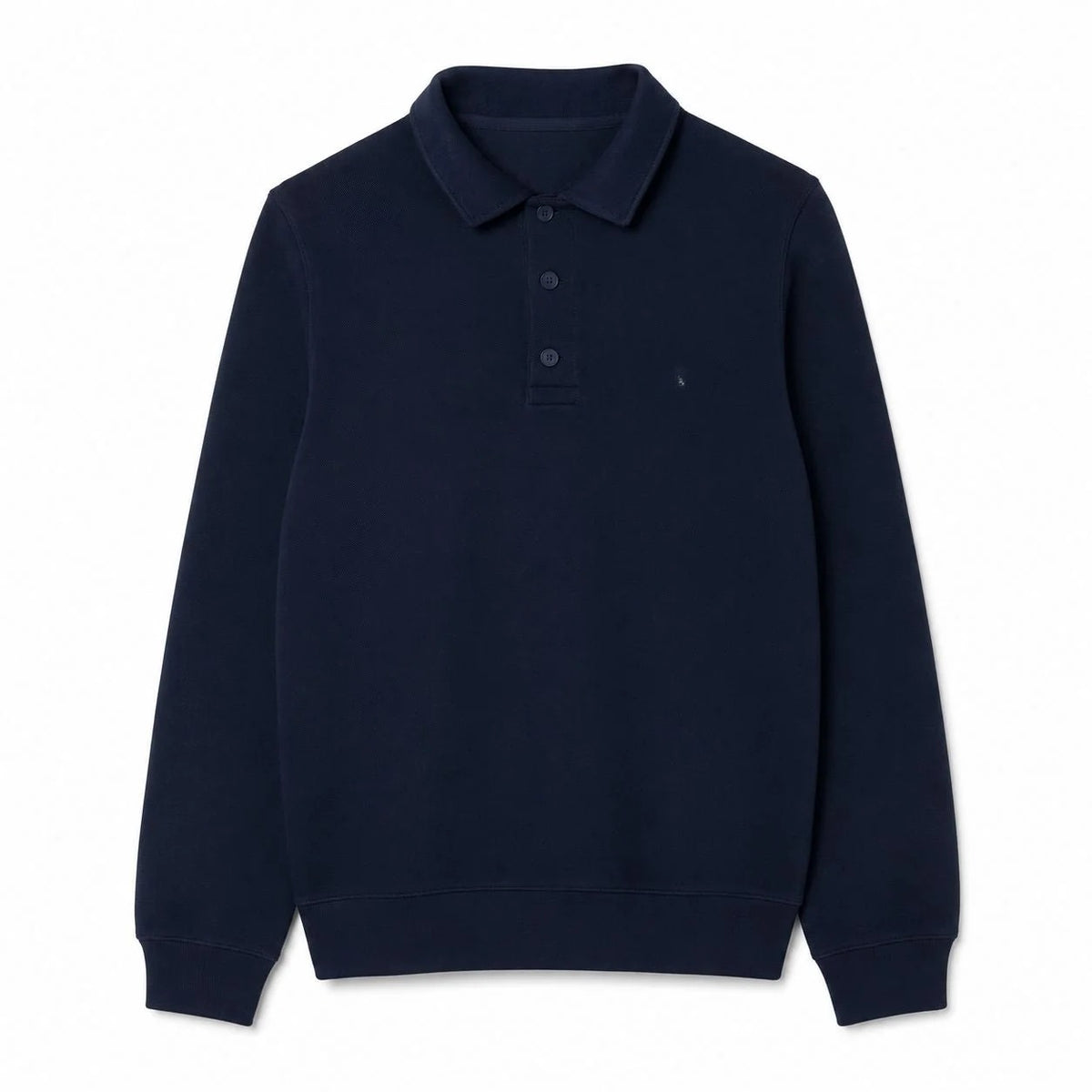 Ribbed Cotton Sweatshirt With Polo Collar RF3OC3BYAH0