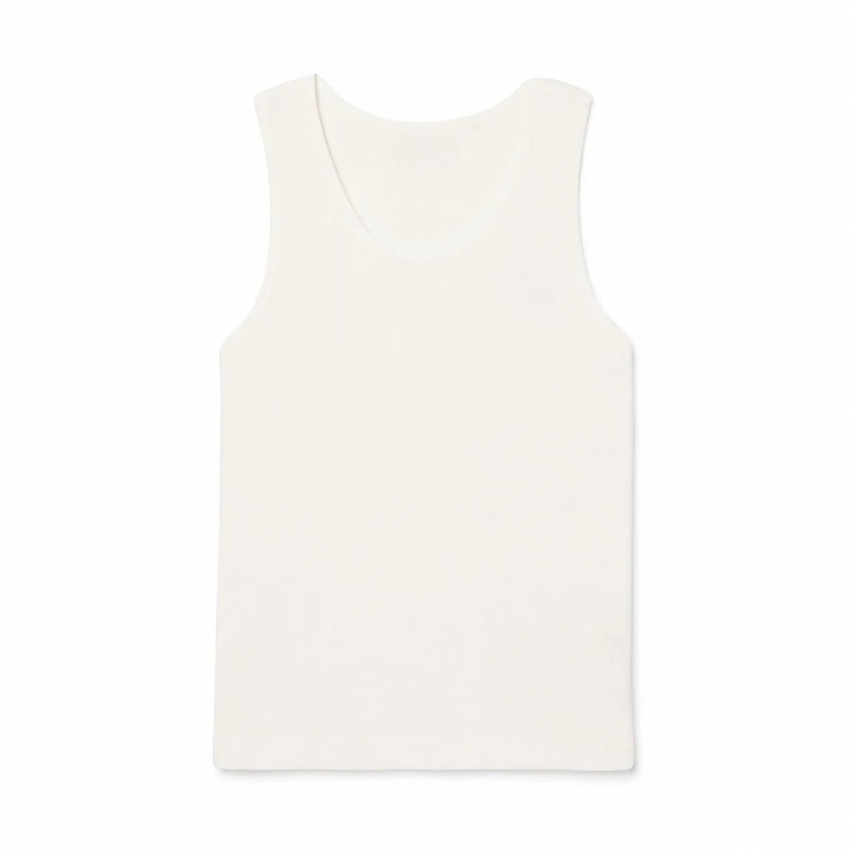 Men's Slim Fit Ribbed Cotton Tank Top RF3OC3BZP1G