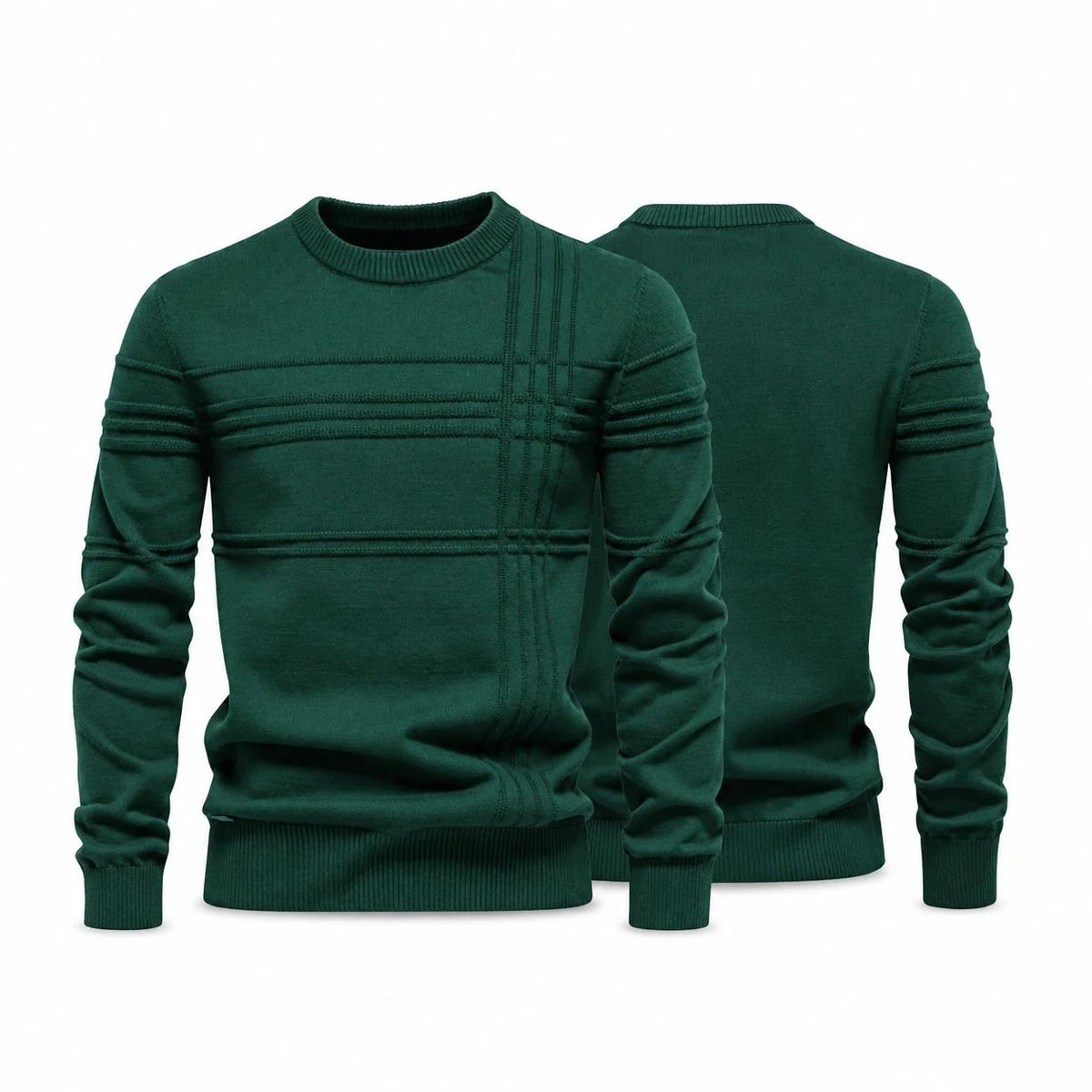 Modern Crew Neck Knit Sweater RF3OC3DFO1W