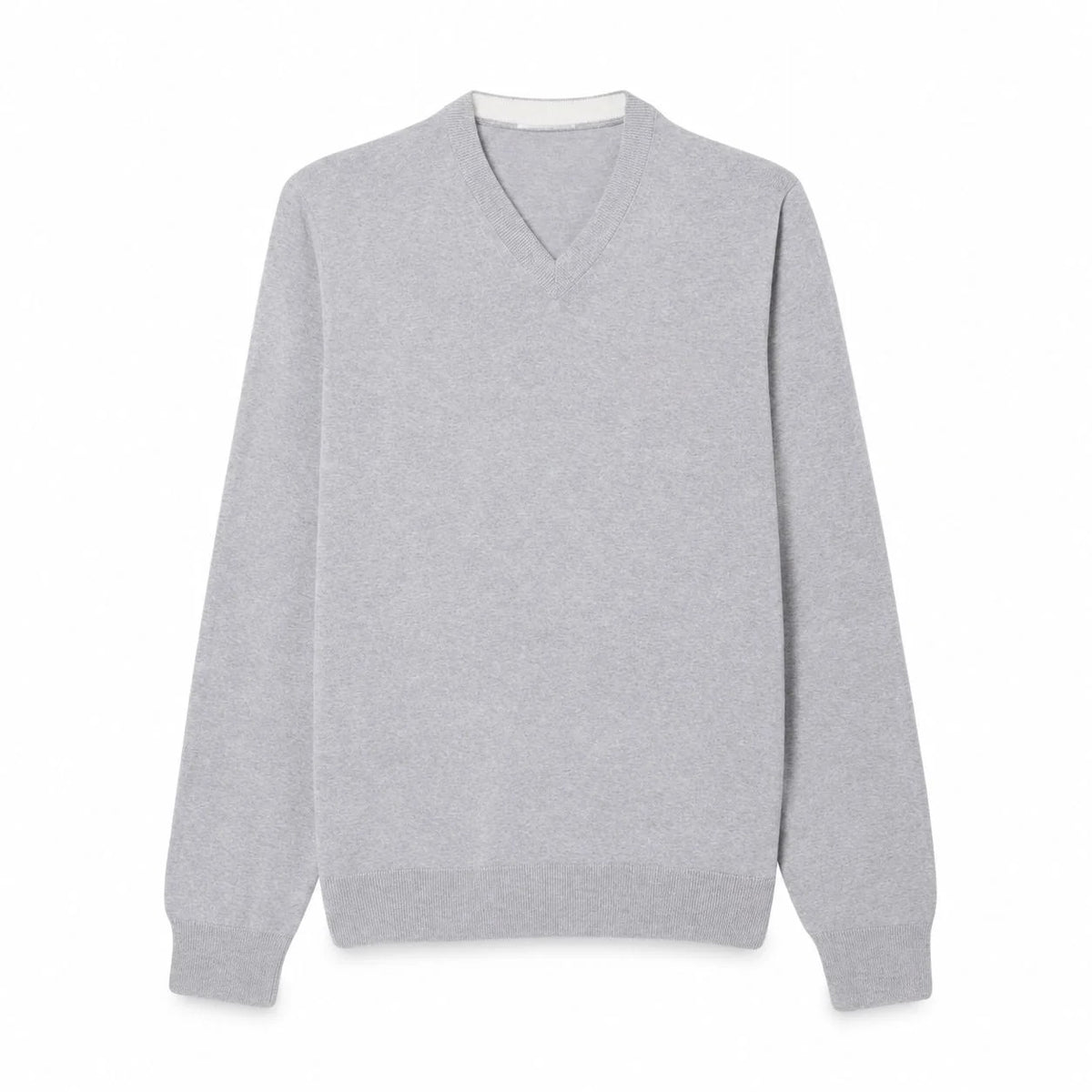 Monochrome Cotton V-Neck Sweater RF3OC3DDK78